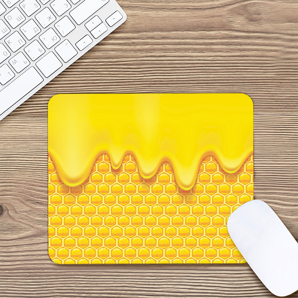 Sweet Honey Honeycomb Print Mouse Pad