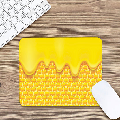 Sweet Honey Honeycomb Print Mouse Pad