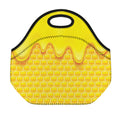 Sweet Honey Honeycomb Print Neoprene Lunch Bag