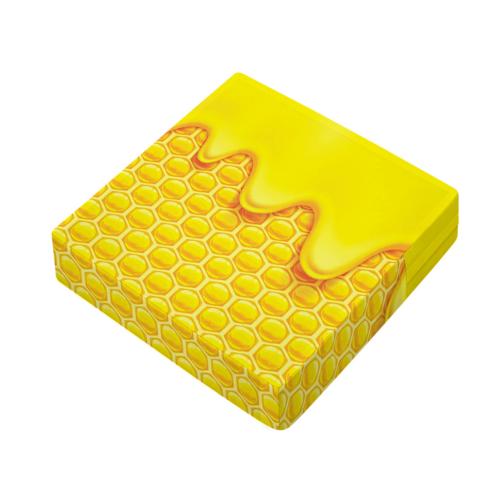 Sweet Honey Honeycomb Print Outdoor Seat Cushion Cover