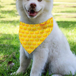 Sweet Honey Honeycomb Print Over The Collar Dog Bandana