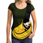 Sweet Honey Honeycomb Print Pet Sling Carrier