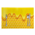 Sweet Honey Honeycomb Print Placemat