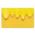 Sweet Honey Honeycomb Print Polyester Doormat