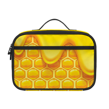 Sweet Honey Honeycomb Print Portable Lunch Bag