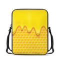 Sweet Honey Honeycomb Print Rectangular Crossbody Bag