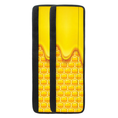 Sweet Honey Honeycomb Print Refrigerator Handle Covers