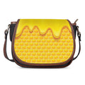 Sweet Honey Honeycomb Print Saddle Bag