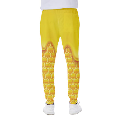Sweet Honey Honeycomb Print Scuba Joggers
