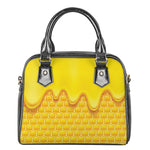 Sweet Honey Honeycomb Print Shoulder Handbag