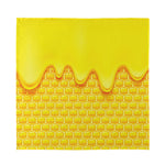 Sweet Honey Honeycomb Print Silk Bandana