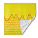 Sweet Honey Honeycomb Print Silk Bandana