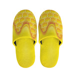Sweet Honey Honeycomb Print Slippers