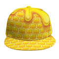 Sweet Honey Honeycomb Print Snapback Cap