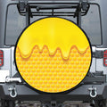 Sweet Honey Honeycomb Print Tire Cover