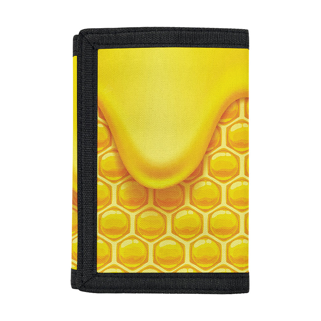 Sweet Honey Honeycomb Print Trifold Wallet