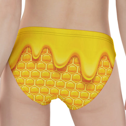 Sweet Honey Honeycomb Print Women's Panties
