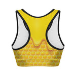 Sweet Honey Honeycomb Print Women's Sports Bra