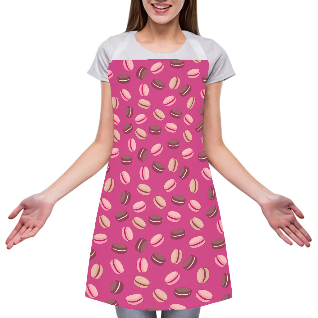 Sweet Macarons Pattern Print Adjustable Apron