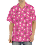 Sweet Macarons Pattern Print Aloha Shirt