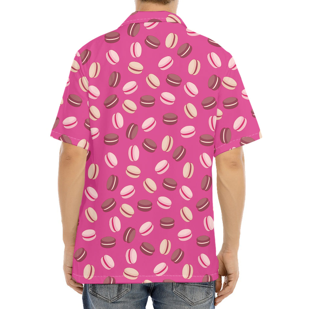 Sweet Macarons Pattern Print Aloha Shirt