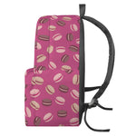 Sweet Macarons Pattern Print Backpack