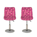Sweet Macarons Pattern Print Bar Stool Covers