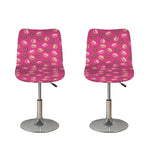 Sweet Macarons Pattern Print Bar Stool Covers