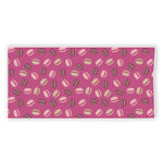 Sweet Macarons Pattern Print Beach Towel