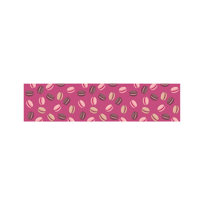 Sweet Macarons Pattern Print Bed Runner