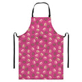 Sweet Macarons Pattern Print Bib Apron With Pocket