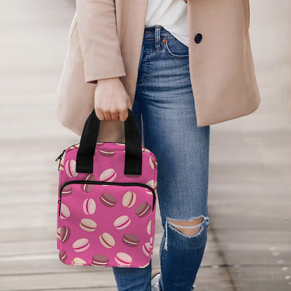 Sweet Macarons Pattern Print Bible Tote Bag
