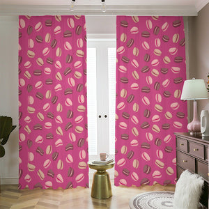 Sweet Macarons Pattern Print Blackout Pencil Pleat Curtains