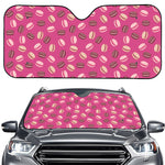 Sweet Macarons Pattern Print Car Windshield Sun Shade