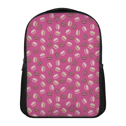 Sweet Macarons Pattern Print Casual Backpack
