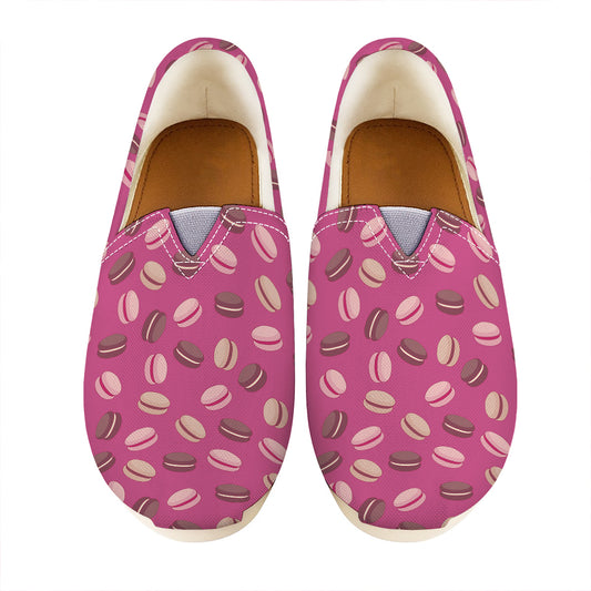 Sweet Macarons Pattern Print Casual Shoes