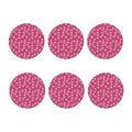 Sweet Macarons Pattern Print Coaster Set