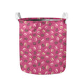 Sweet Macarons Pattern Print Collapsible Laundry Basket
