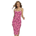 Sweet Macarons Pattern Print Cross Back Cami Dress