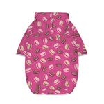 Sweet Macarons Pattern Print Dog Zip Up Hoodie