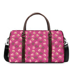 Sweet Macarons Pattern Print Duffle Bag