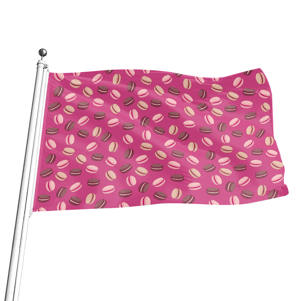 Sweet Macarons Pattern Print Flag