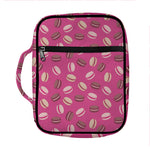 Sweet Macarons Pattern Print Front Pocket Bible Bag