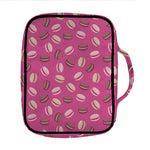 Sweet Macarons Pattern Print Front Pocket Bible Bag
