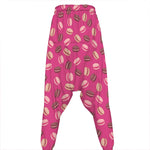 Sweet Macarons Pattern Print Hammer Pants