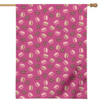 Sweet Macarons Pattern Print House Flag