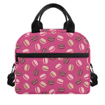 Sweet Macarons Pattern Print Insulated Lunch Bag