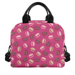 Sweet Macarons Pattern Print Insulated Lunch Bag