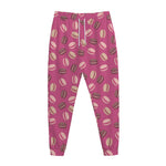 Sweet Macarons Pattern Print Jogger Pants