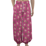 Sweet Macarons Pattern Print Lantern Pants